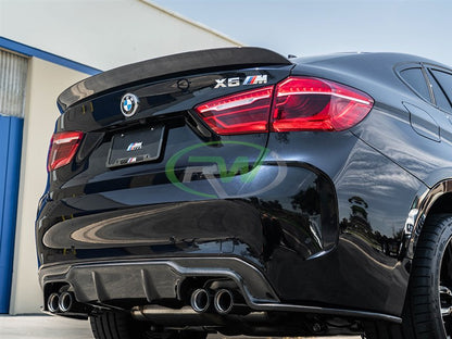 RW Carbon BMW F16 X6 F86 X6M 3D Style CF Trunk Spoiler-Exterior-Silicon Valley Bimmer