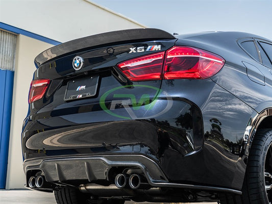 RW Carbon BMW F16 X6 F86 X6M 3D Style CF Trunk Spoiler-Exterior-Silicon Valley Bimmer