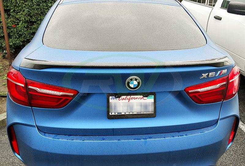 RW Carbon BMW F16 X6 F86 X6M Carbon Fiber Trunk Spoiler-Exterior-Silicon Valley Bimmer