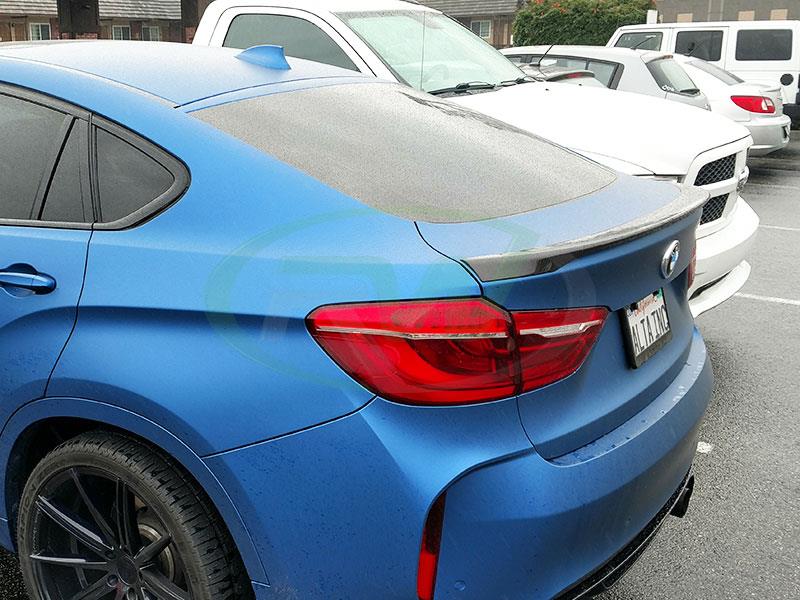 RW Carbon BMW F16 X6 F86 X6M Carbon Fiber Trunk Spoiler-Exterior-Silicon Valley Bimmer