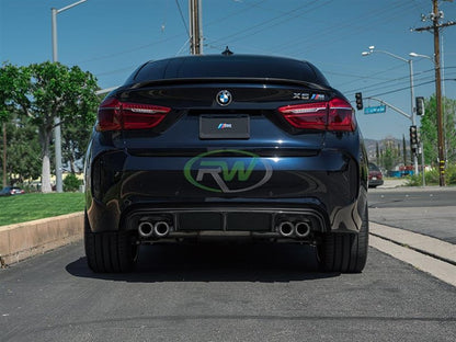 RW Carbon BMW F16 X6 F86 X6M Carbon Fiber Trunk Spoiler-Exterior-Silicon Valley Bimmer