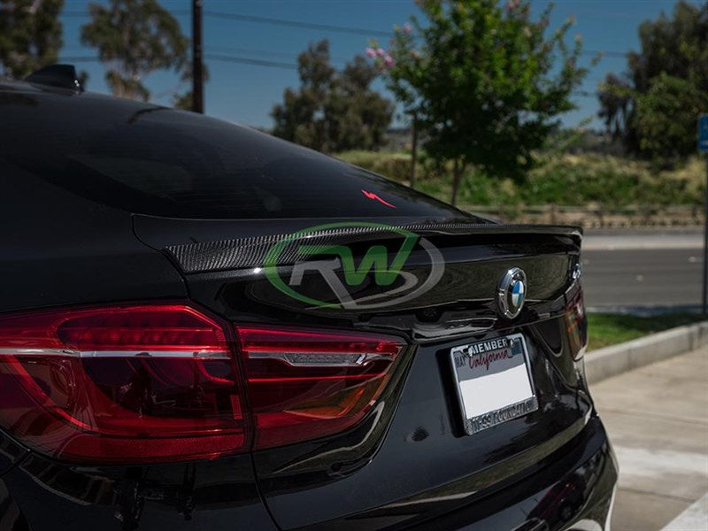 RW Carbon BMW F16 X6 F86 X6M Carbon Fiber Trunk Spoiler-Exterior-Silicon Valley Bimmer