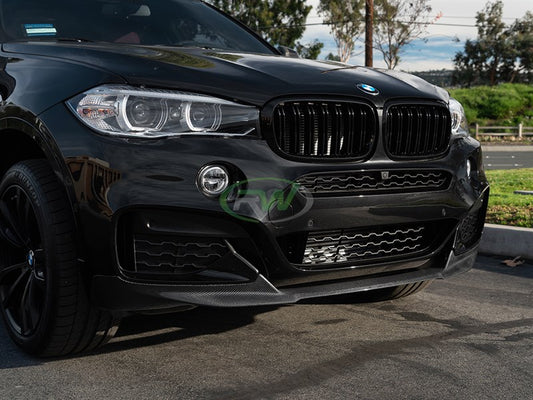 RW Carbon BMW F16 X6 M Sport Carbon Fiber Front Lip-Exterior-Silicon Valley Bimmer