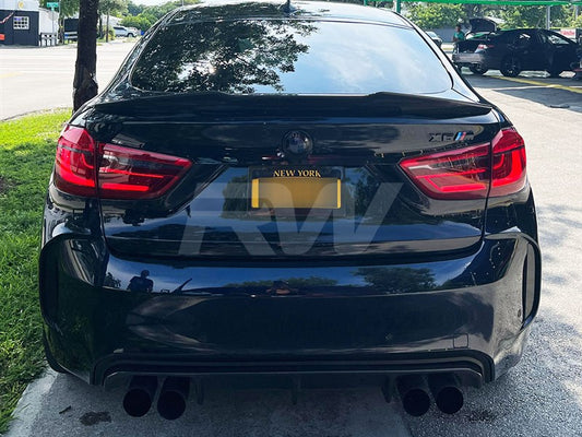 RW Carbon BMW F16/F86 GTX Carbon Fiber Trunk Spoiler-Exterior-Silicon Valley Bimmer