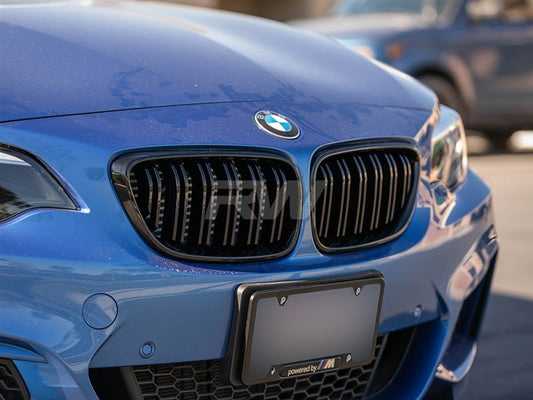 RW Carbon BMW F22 F23 F87 Double Slat Gloss Black Grilles-Exterior-Silicon Valley Bimmer