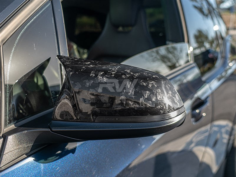 RW Carbon BMW F22 F30 F32 F87 Forged Carbon M Style Mirror Caps-Exterior-Silicon Valley Bimmer