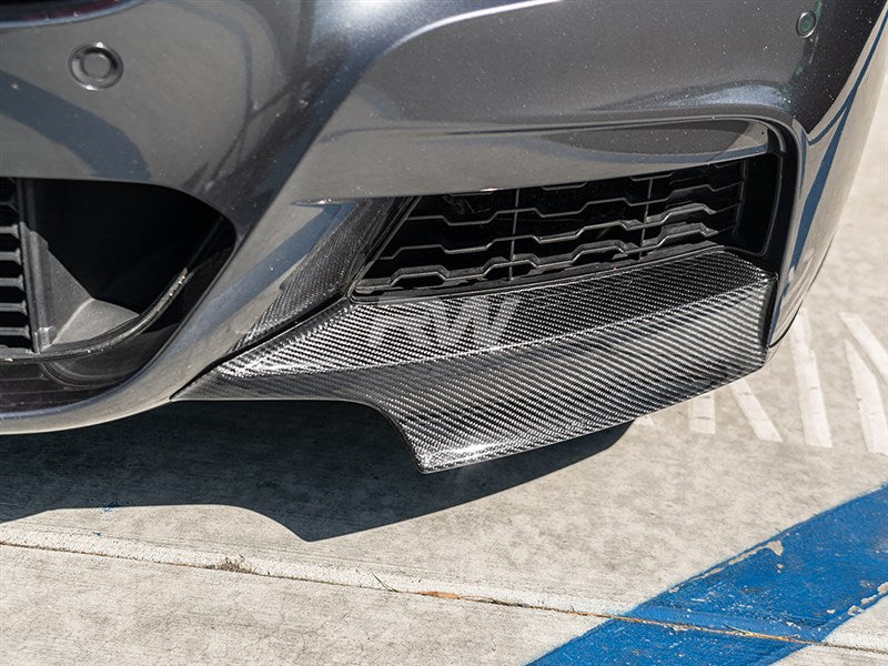 RW Carbon BMW F30 F31 Carbon Fiber Front Splitters-Exterior-Silicon Valley Bimmer