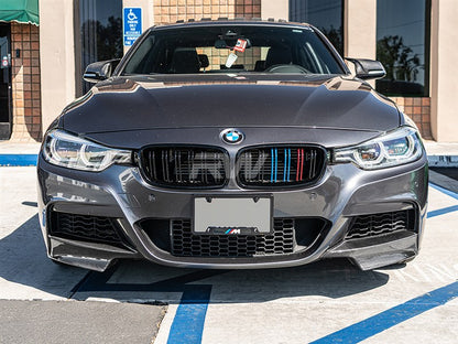 RW Carbon BMW F30 F31 Carbon Fiber Front Splitters-Exterior-Silicon Valley Bimmer