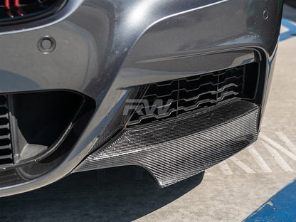 RW Carbon BMW F30 F31 Carbon Fiber Front Splitters-Exterior-Silicon Valley Bimmer