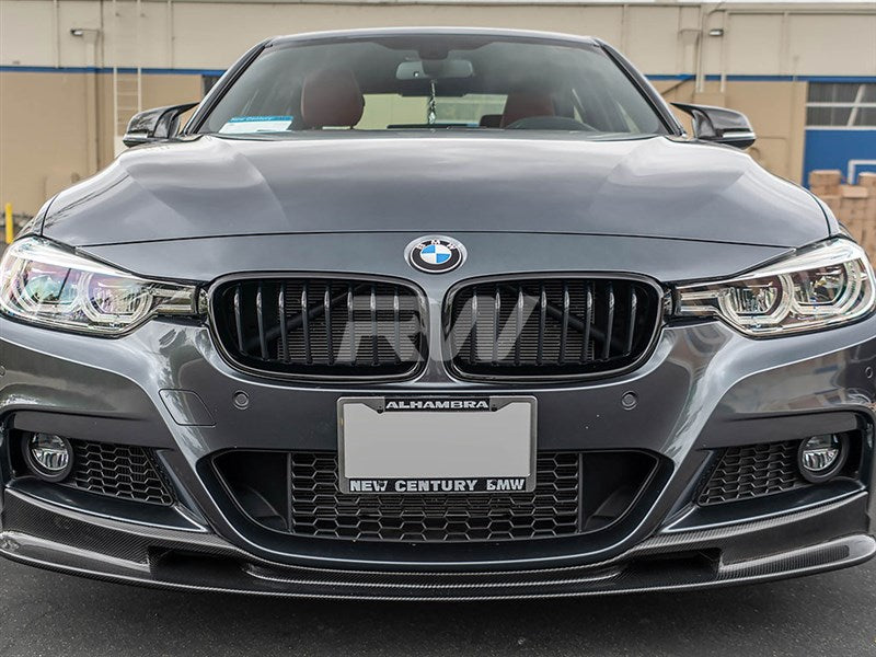 RW Carbon BMW F30 F31 Gloss Black Grilles-Exterior-Silicon Valley Bimmer