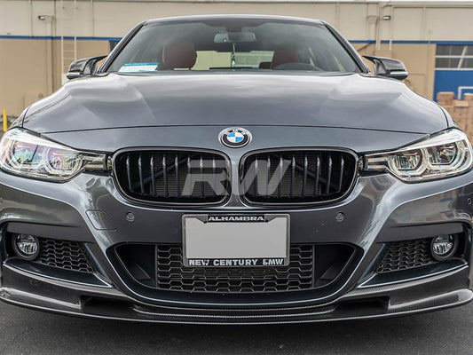 RW Carbon BMW F30 F31 Gloss Black Grilles-Exterior-Silicon Valley Bimmer