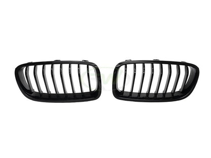 RW Carbon BMW F30 F31 Gloss Black Grilles-Exterior-Silicon Valley Bimmer