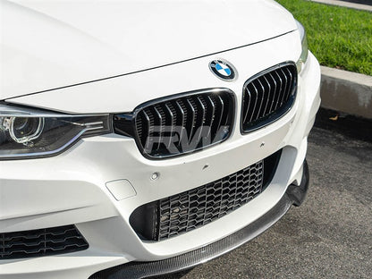 RW Carbon BMW F30 F31 Gloss Black Grilles-Exterior-Silicon Valley Bimmer