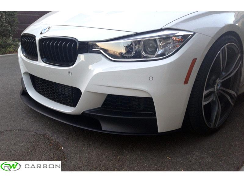 RW Carbon BMW F30 F31 Performance Style Front Lip Spoiler-Exterior-Silicon Valley Bimmer