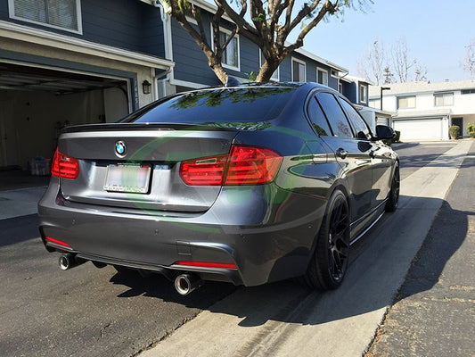 RW Carbon BMW F30 F31 Performance Style Satin Black Diffuser-Exterior-Silicon Valley Bimmer