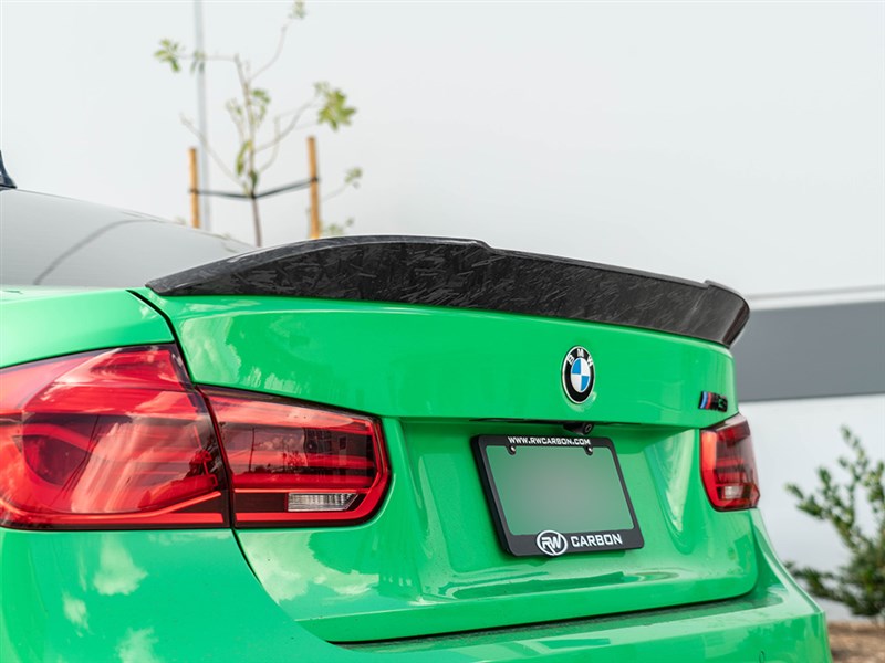 RW Carbon BMW F30 F80 M3 RWS Forged Carbon Trunk Spoiler-Exterior-Silicon Valley Bimmer