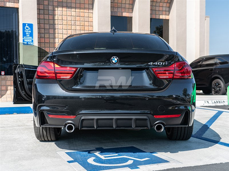 RW Carbon BMW F32 F33 F36 Performance Style Black Diffuser-Exterior-Silicon Valley Bimmer