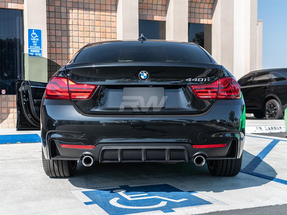 RW Carbon BMW F32 F33 F36 Performance Style Black Diffuser-Exterior-Silicon Valley Bimmer