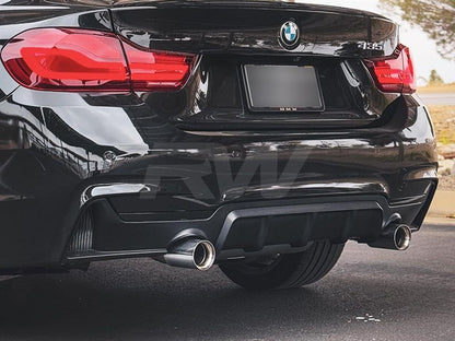 RW Carbon BMW F32 F33 F36 Performance Style Black Diffuser-Exterior-Silicon Valley Bimmer