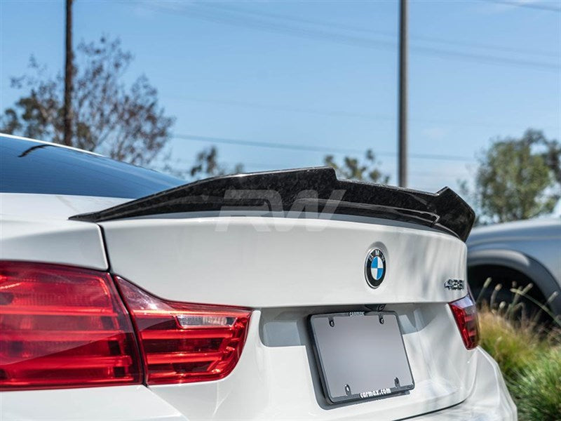 RW Carbon BMW F32 GTX Forged Carbon Trunk Spoiler-Exterior-Silicon Valley Bimmer