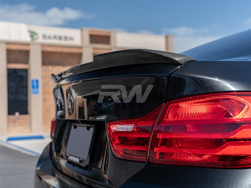 RW Carbon BMW F36 CS Style Carbon Fiber Trunk Spoiler-Exterior-Silicon Valley Bimmer