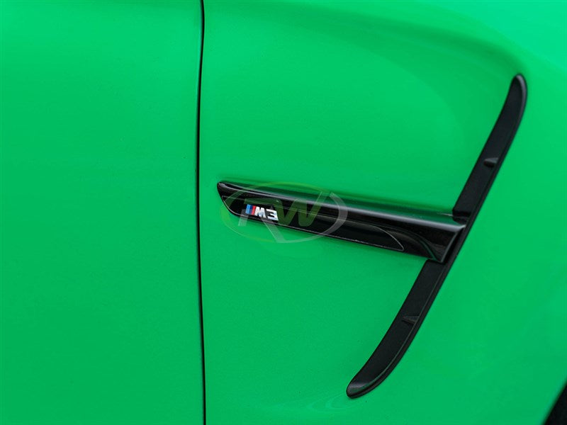 RW Carbon BMW F80 F82 F83 M3 M4 Gloss Black Fender Trim-Exterior-Silicon Valley Bimmer