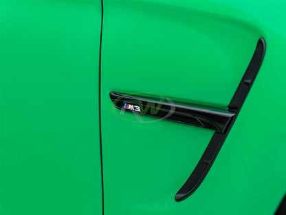 RW Carbon BMW F80 F82 F83 M3 M4 Gloss Black Fender Trim-Exterior-Silicon Valley Bimmer