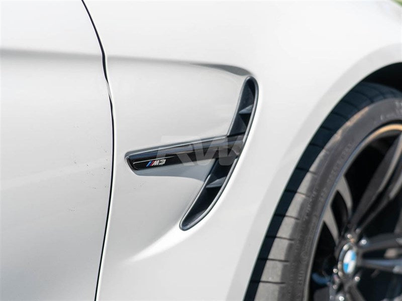 RW Carbon BMW F80 F82 F83 M3 M4 Gloss Black Fender Trim-Exterior-Silicon Valley Bimmer