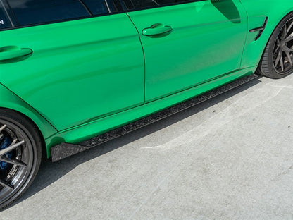RW Carbon BMW F80 M3 RWS Forged Carbon Side Skirt Extensions-Exterior-Silicon Valley Bimmer