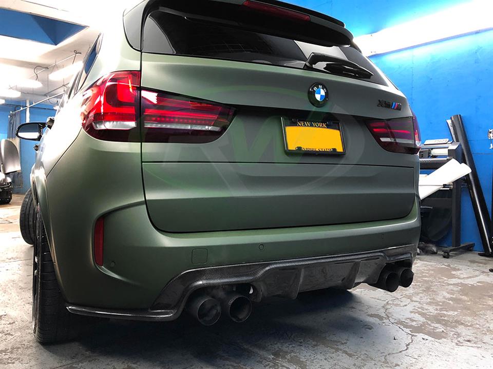 RW Carbon BMW F85 X5M 3D Style Carbon Fiber Diffuser-Exterior-Silicon Valley Bimmer