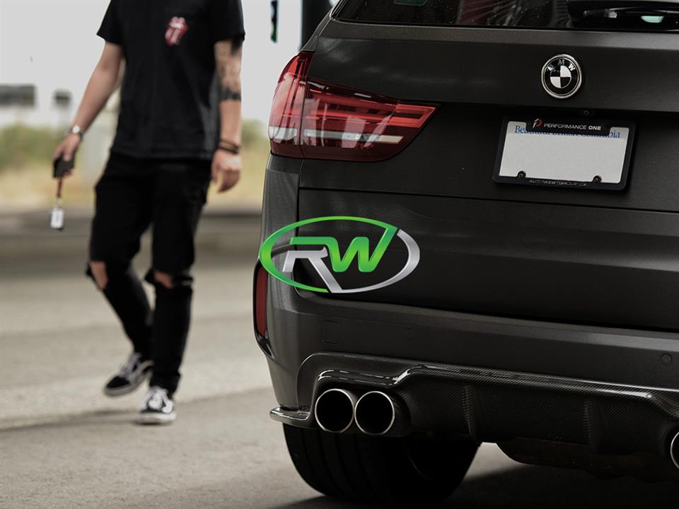 RW Carbon BMW F85 X5M 3D Style Carbon Fiber Diffuser-Exterior-Silicon Valley Bimmer