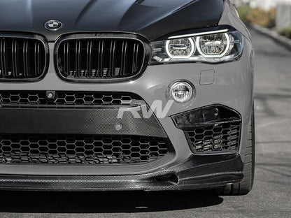 RW Carbon BMW F85 X5M F86 X6M Carbon Fiber Front Bumper Trim-Exterior-Silicon Valley Bimmer