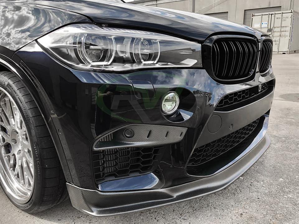 RW Carbon BMW F85 X5M/F86 X6M CF Upper Splitters-Exterior-Silicon Valley Bimmer