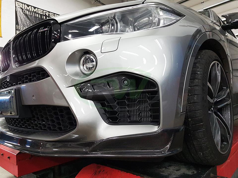 RW Carbon BMW F85 X5M/F86 X6M CF Upper Splitters-Exterior-Silicon Valley Bimmer