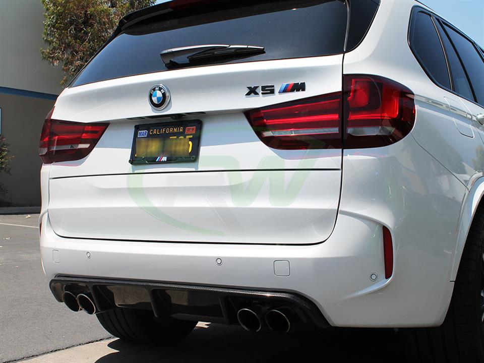 RW Carbon BMW F85 X5M/F86 X6M Carbon Fiber Diffuser-Exterior-Silicon Valley Bimmer