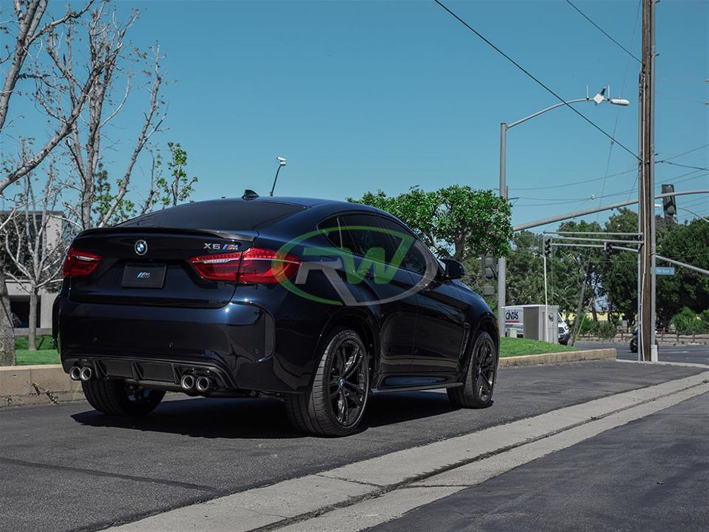 RW Carbon BMW F85 X5M/F86 X6M Carbon Fiber Diffuser-Exterior-Silicon Valley Bimmer