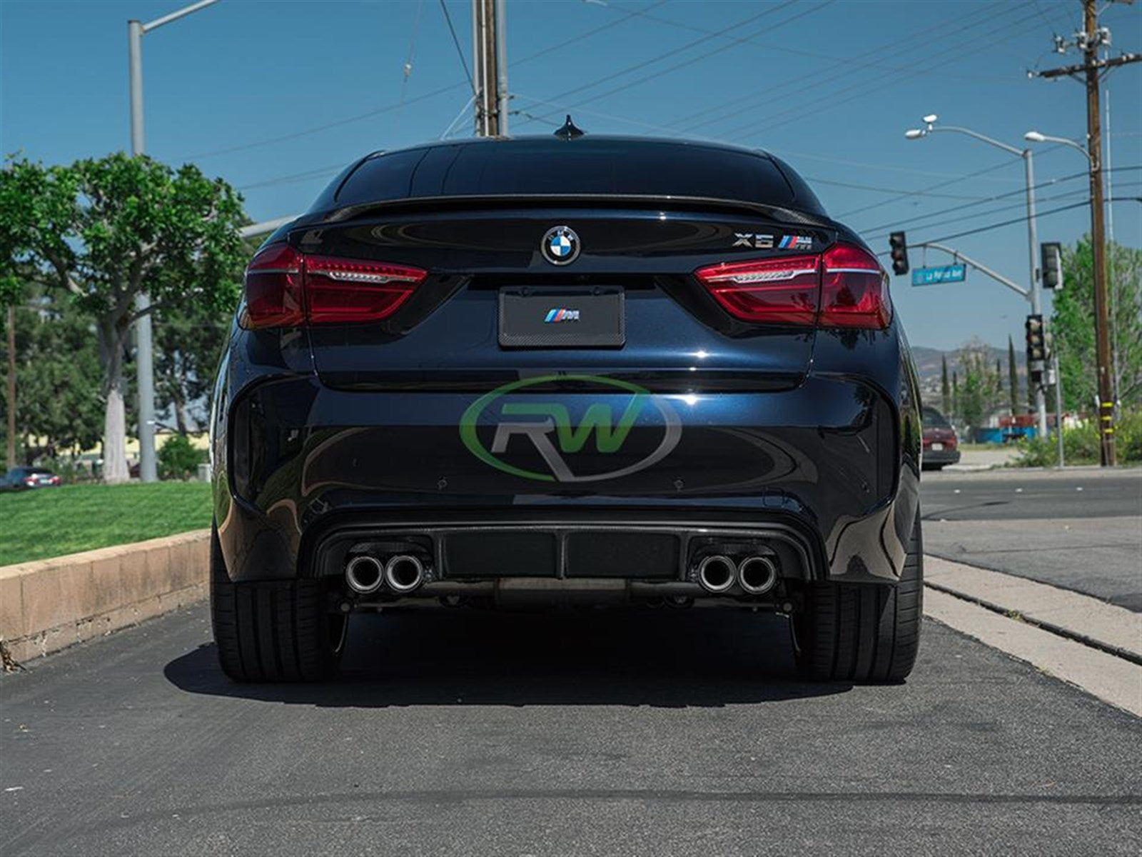 RW Carbon BMW F85 X5M/F86 X6M Carbon Fiber Diffuser-Exterior-Silicon Valley Bimmer