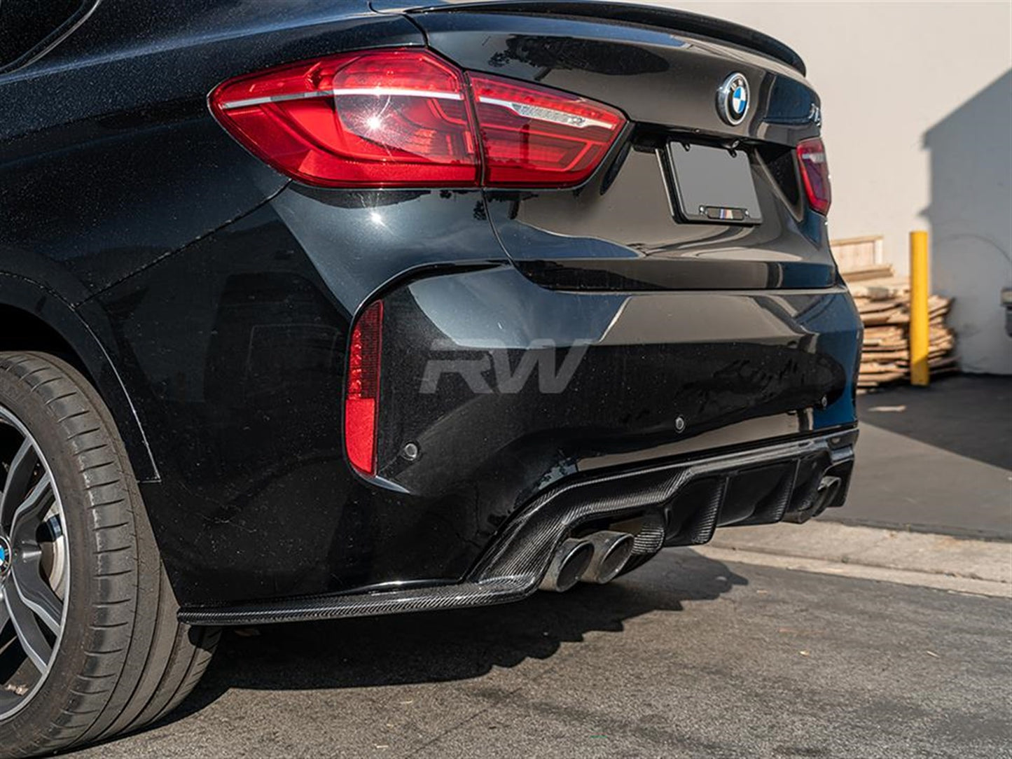 RW Carbon BMW F86 X6M 3D Style Carbon Fiber Diffuser-Exterior-Silicon Valley Bimmer