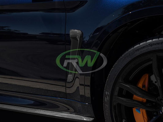 RW Carbon BMW F86 X6M Carbon Fiber Fender Trims-Exterior-Silicon Valley Bimmer