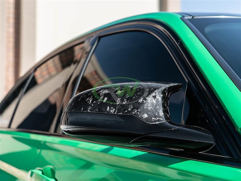 RW Carbon BMW F87 F80 F82 F83 Forged Carbon Mirror Caps-Exterior-Silicon Valley Bimmer