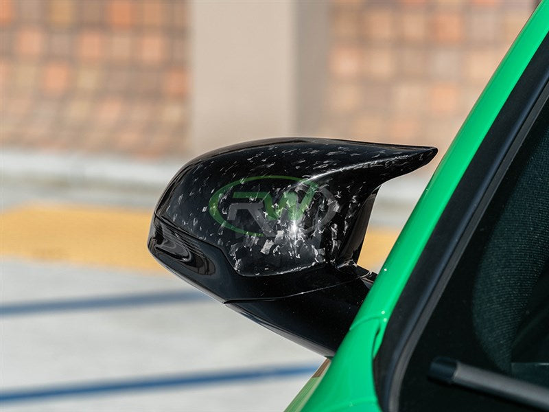 RW Carbon BMW F87 F80 F82 F83 Forged Carbon Mirror Caps-Exterior-Silicon Valley Bimmer