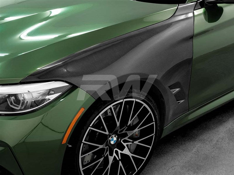 RW Carbon BMW F87 M2/M2C Carbon Fiber Fenders-Exterior-Silicon Valley Bimmer