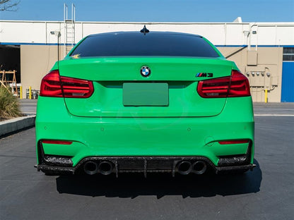RW Carbon BMW F8X Forged Carbon Fiber Rear Bumper Splitters-Exterior-Silicon Valley Bimmer