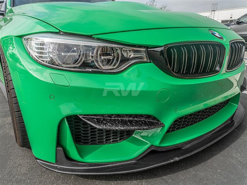 RW Carbon BMW F8X M3/M4 Upper Forged Carbon Fiber Splitters-Exterior-Silicon Valley Bimmer