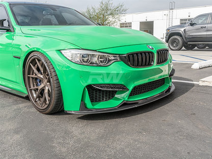 RW Carbon BMW F8X M3/M4 Upper Forged Carbon Fiber Splitters-Exterior-Silicon Valley Bimmer