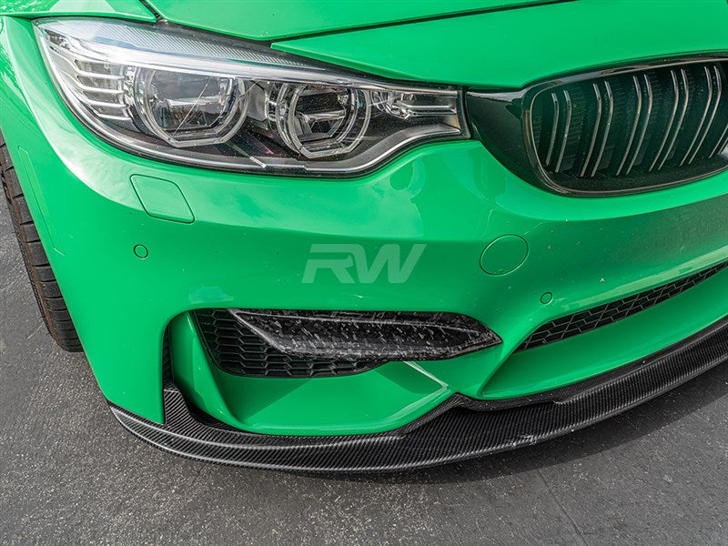 RW Carbon BMW F8X M3/M4 Upper Forged Carbon Fiber Splitters-Exterior-Silicon Valley Bimmer