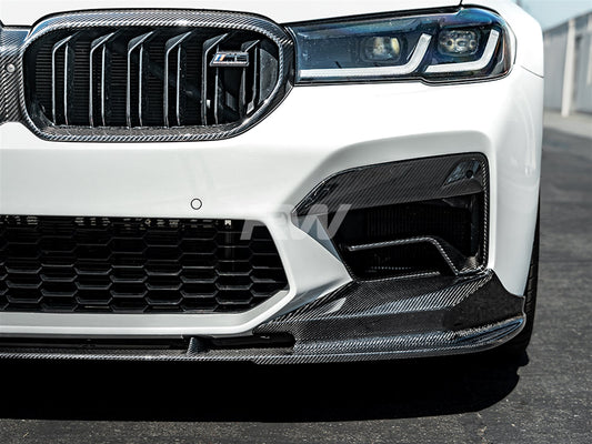 RW Carbon BMW F90 LCI 3D Style Carbon Fiber Front Lip-Exterior-Silicon Valley Bimmer