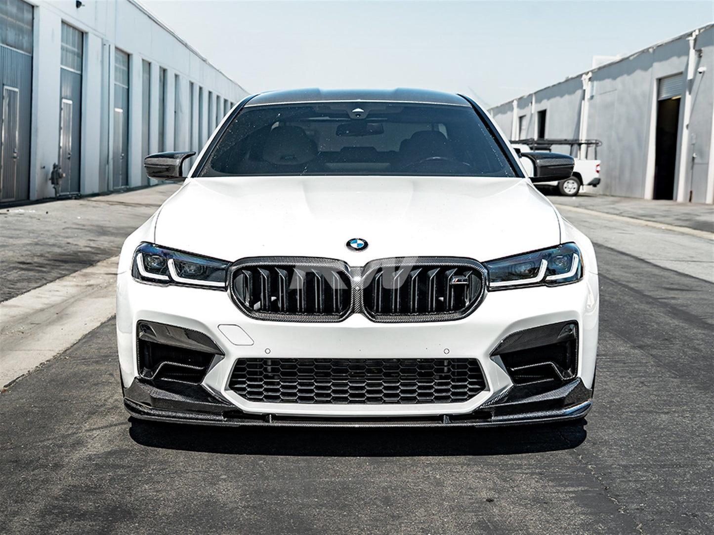 RW Carbon BMW F90 LCI 3D Style Carbon Fiber Front Lip-Exterior-Silicon Valley Bimmer