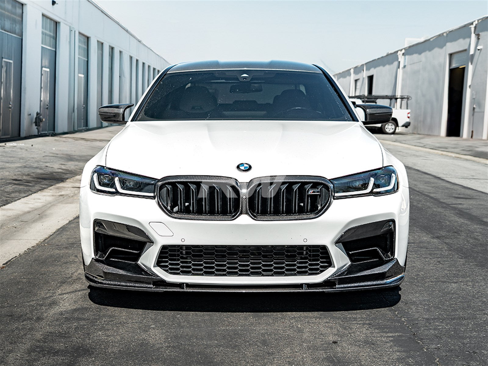 RW Carbon BMW F90 LCI 3D Style Carbon Fiber Front Lip-Exterior-Silicon Valley Bimmer