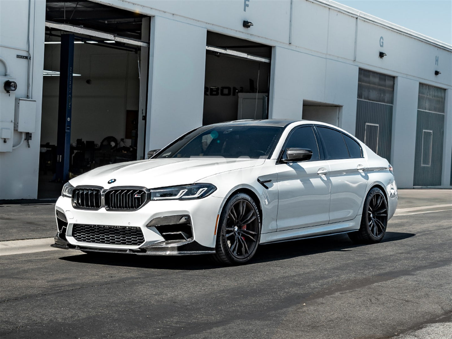 RW Carbon BMW F90 LCI 3D Style Carbon Fiber Front Lip-Exterior-Silicon Valley Bimmer